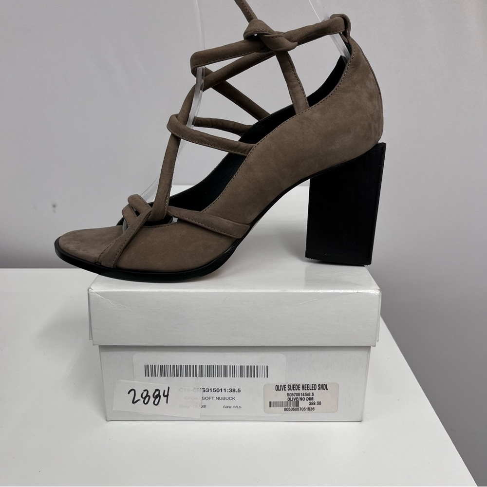 Maria Cornejo Suede Lace Up Shoes Taupe Worn Twice $399.99‎ With Box 38 1/2
